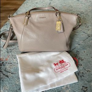 Coach 28095 light grey birch leather small
